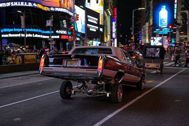 car in Times Square